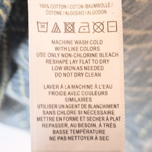 ANTHROPOLOGIE PURE + GOOD Cotton Sleeveless Green and Yellow Boho Top in XS - Picture 5 of 6